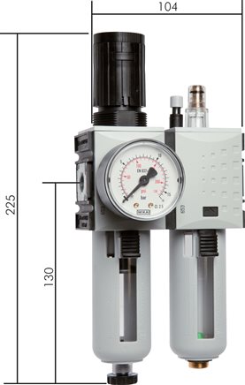 Exemplary representation: 2-part maintenance unit - Futura series 1