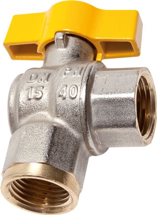 Exemplary representation: DVGW angle ball valve